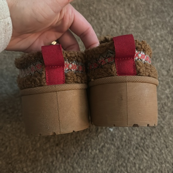 TALULAH | Teddy Tazza Platform Slides | Chestnut - Picture 5 of 6